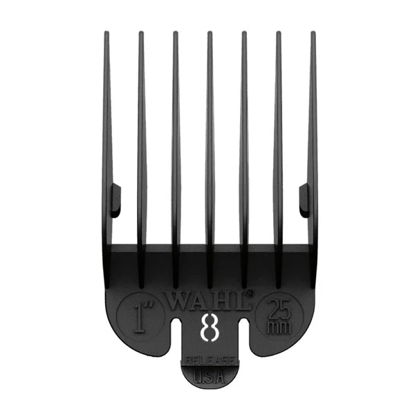 Wahl No.8 Attachment Comb 25Mm Black Plastic Slide On