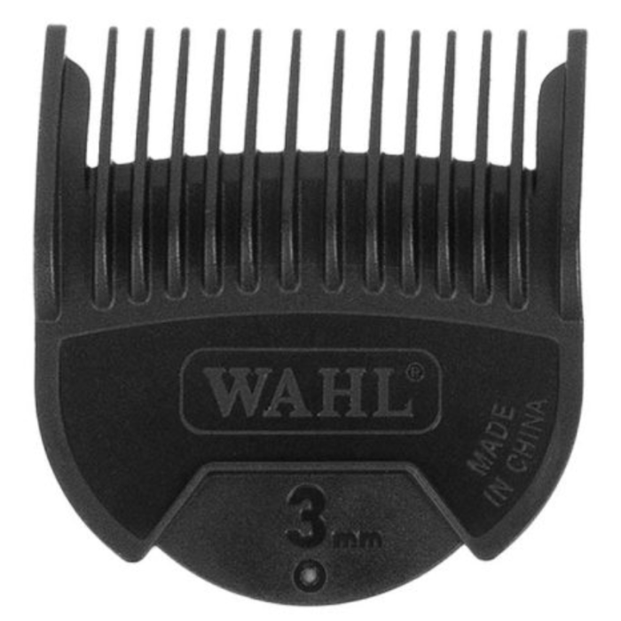 Wahl No.1 Attachment Comb 3Mm Black Plastic Slide On