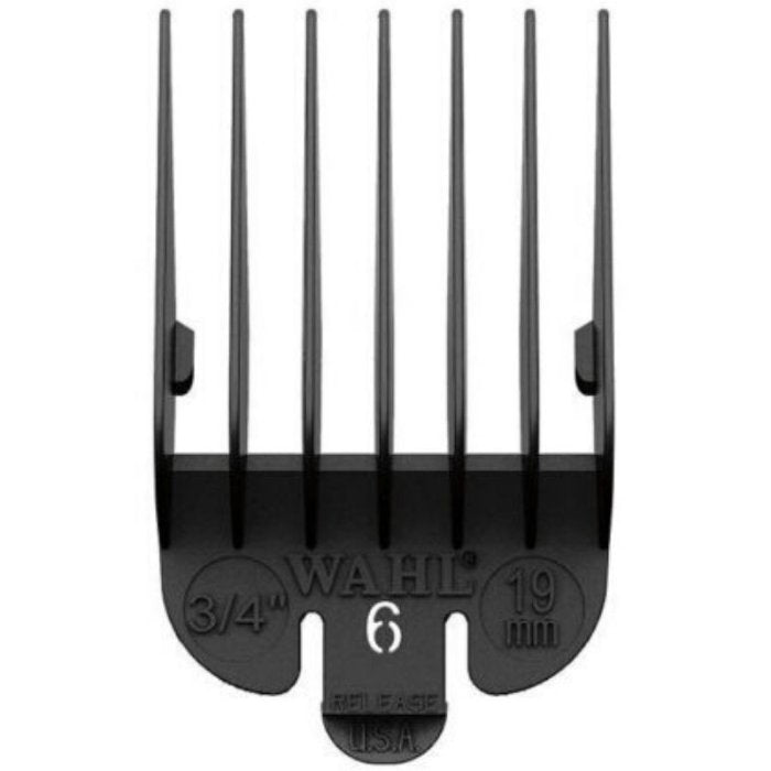 Wahl No.6 Attachment Comb 19Mm (3/4") Cut Black